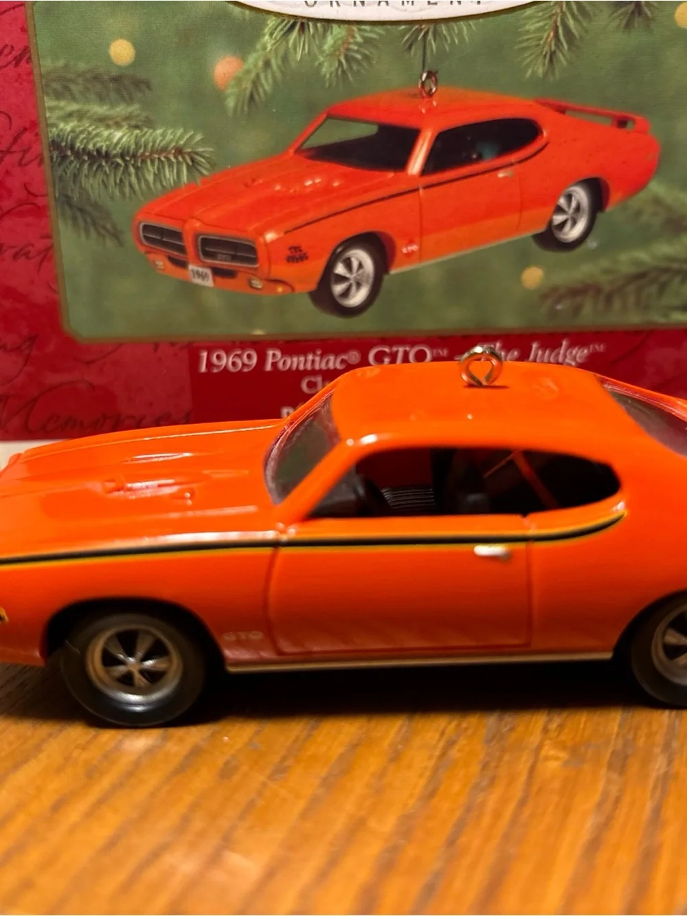 Hallmark Orange 1969 Pontiac GTO 'The Judge' Keepsake Ornament
